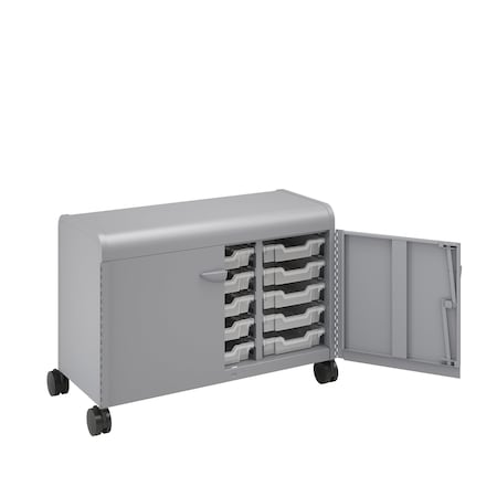 Smith Trades Industrial Storage Cabinet, 30.4 in H, 43 in W, Platinum 320015000PPPCLR